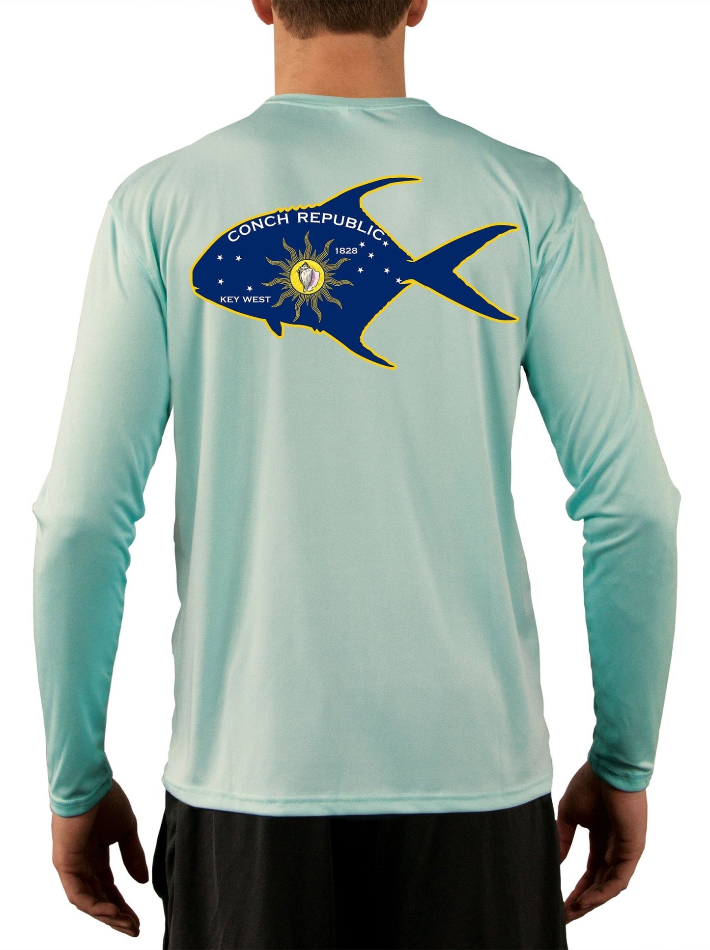 Conch Republic Flag Permit Florida Keys Fishing Shirt - Skiff Life