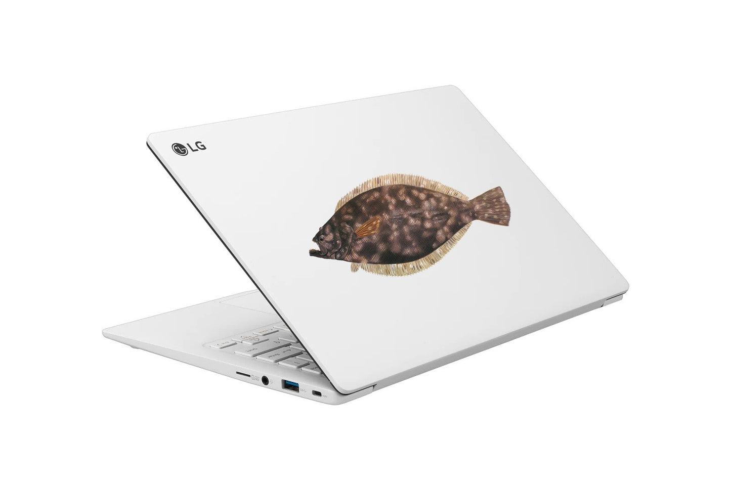 Mini Flounder Fishing Decal For Tumblers, Tackle Boxes etc. - Skiff Life