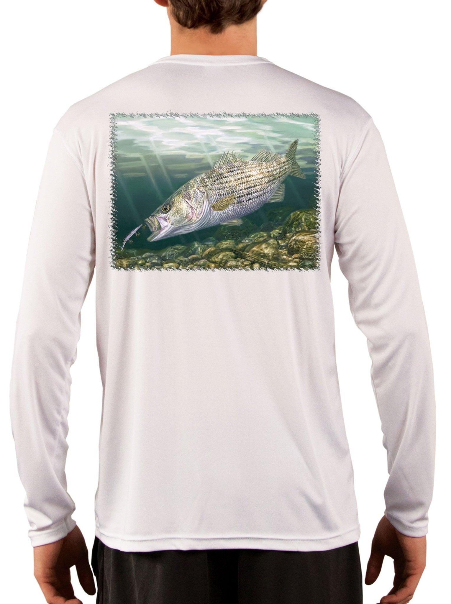 シャツ+ブラウス(長袖+七分) 90's fishing art pattern shirt Men's Dueling Sailfish Long Sleeve Performance Shirt – Guy Harvey