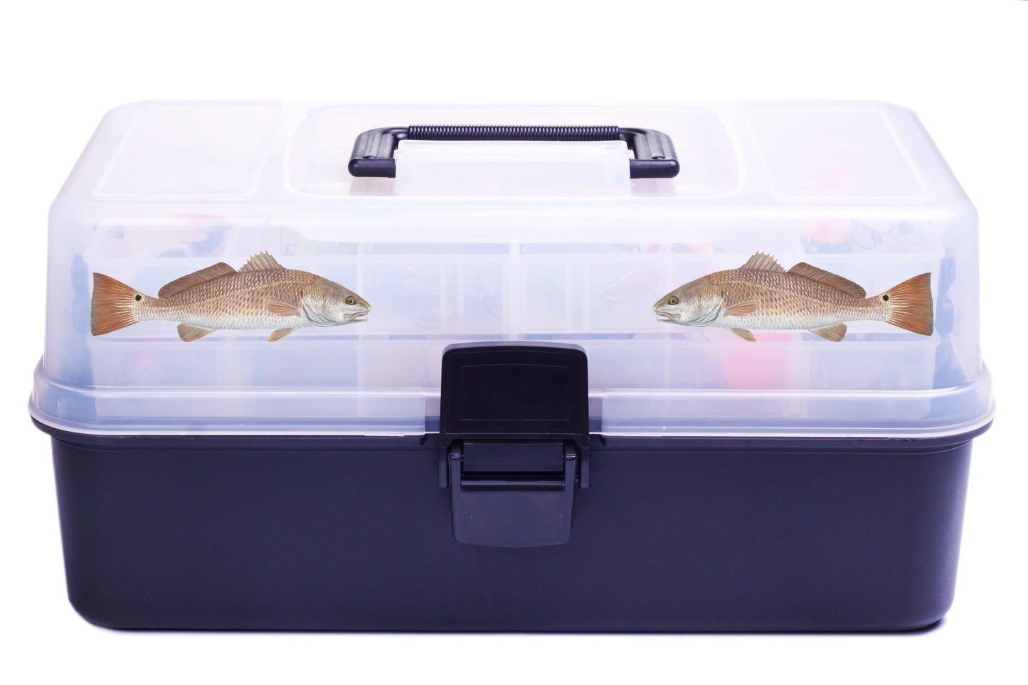 Qty. 2 Redfish Decal Red Drum Fishing Decals YETI Cup Decals - Skiff Life