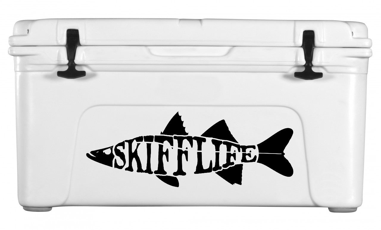 Snook Decal Skiff Life Text