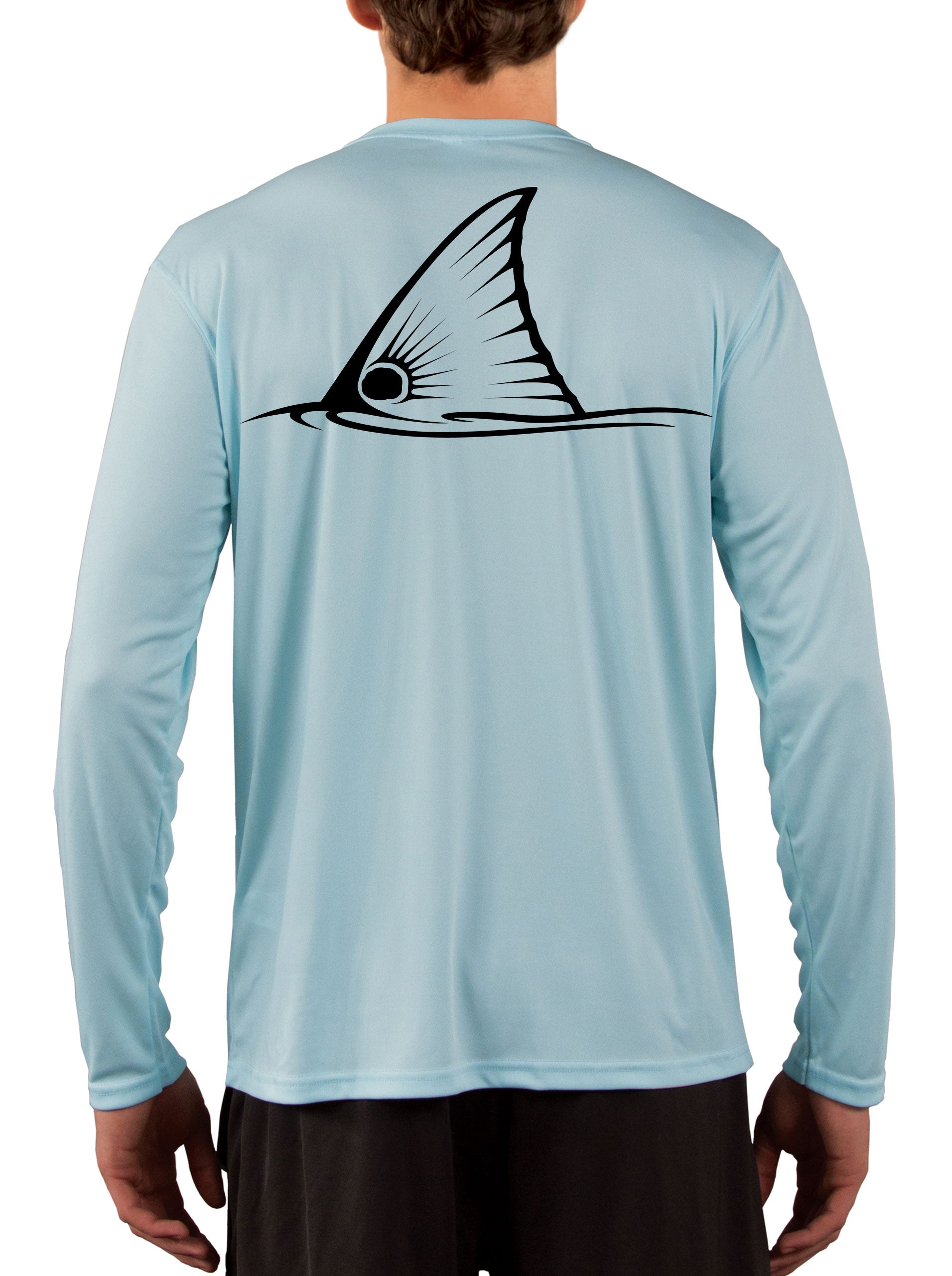 Tailing Redfish Fishing Shirts for Men Red Drum Apparel 3XL / Ice Blue