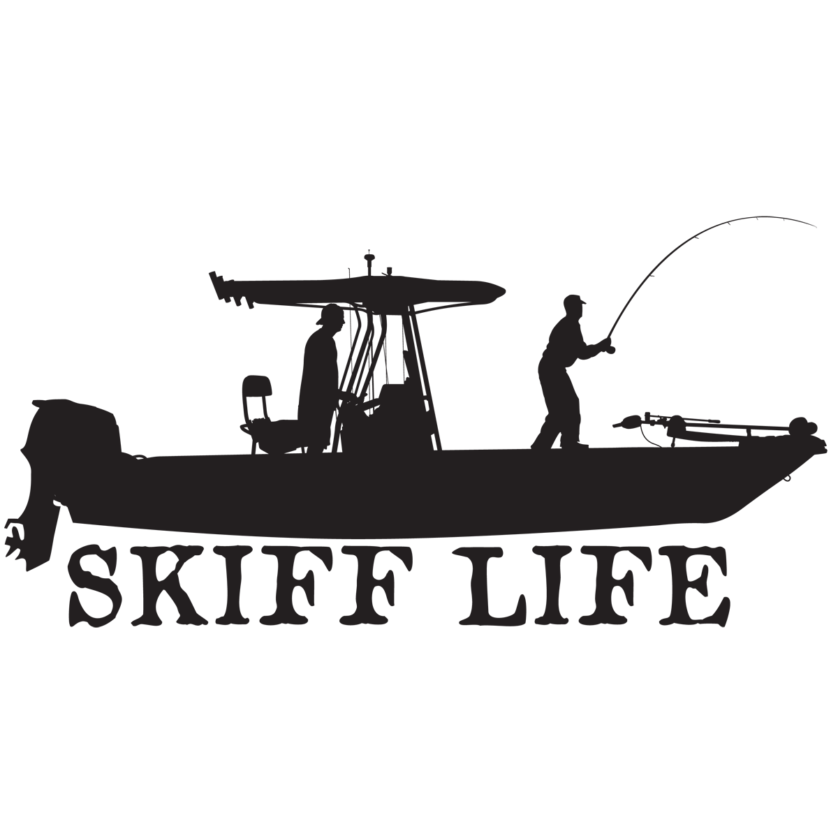 T-Top Boat Shirt Design Long Sleeve Mens Fishing Shirt - Skiff Life