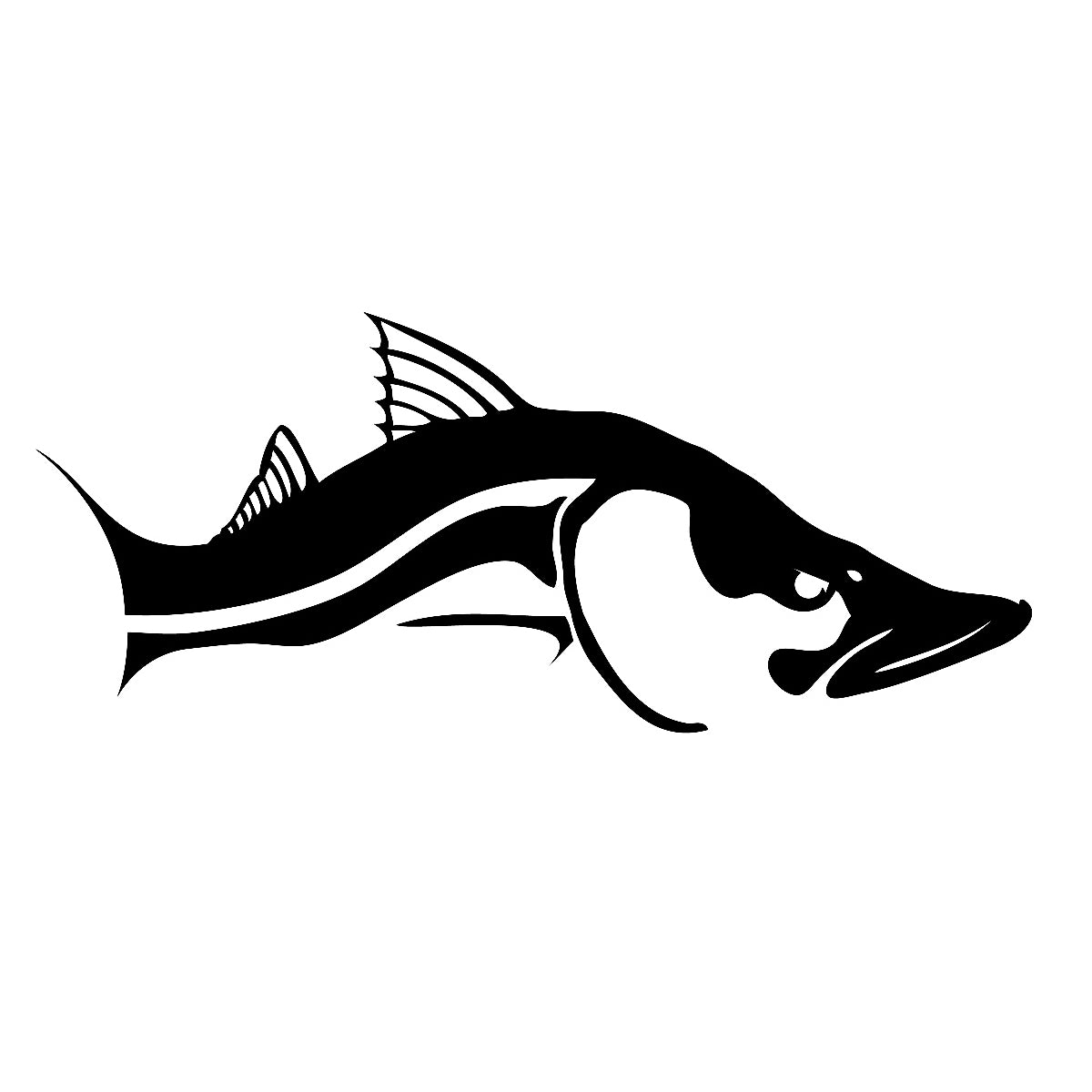 Striped Bass Fishing Decals with Baitfish Chased by Striper Fishing  Stickers UV Protected Fish Stickers by Skiff Life Facing Right 10X5