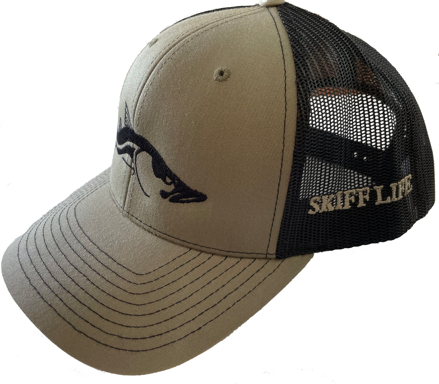 Snook Olive/Loden with Black Meshback RICHARDSON Trucker Hats by Skiff Life - Skiff Life
