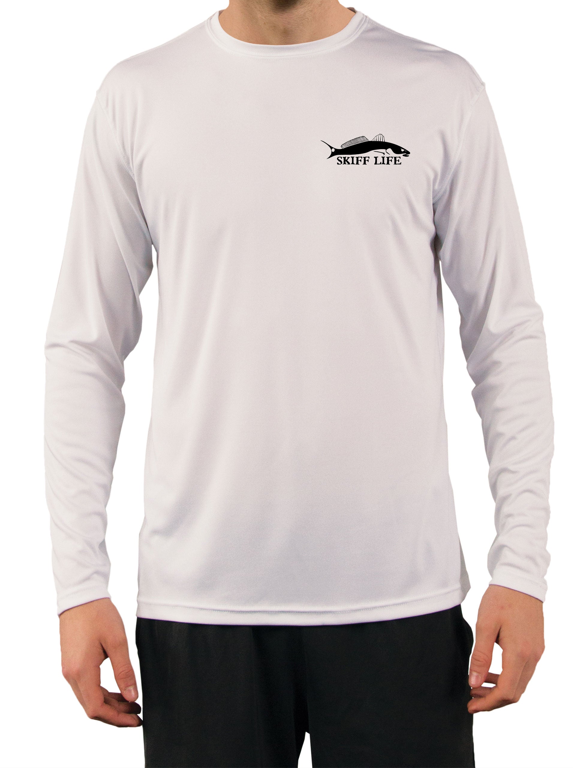 Spotted Sea Trout Chasing Baitfish Fishing Shirts Men's Quick Dry Ligh –  Skiff Life