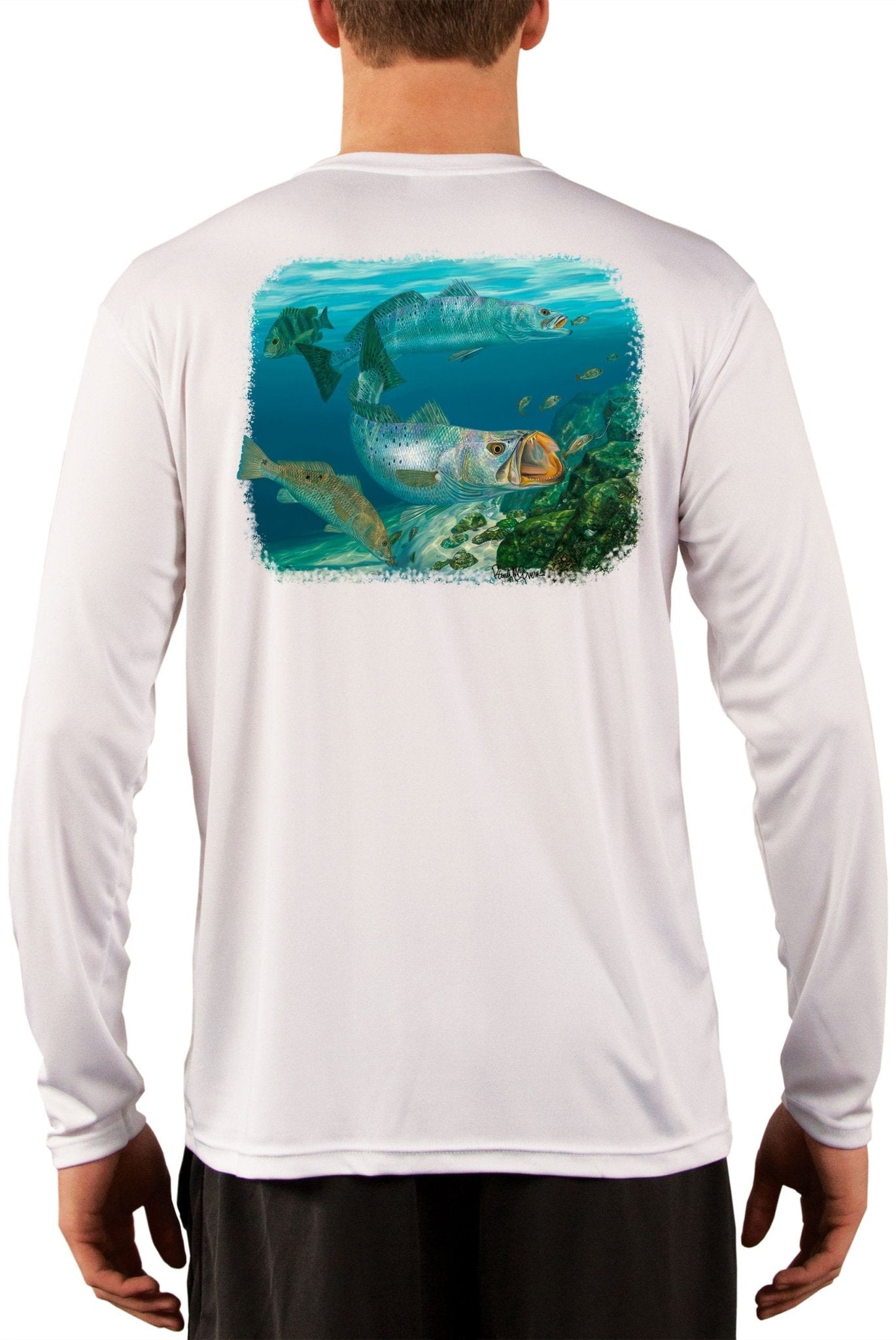 Baitchasers Redfish Sheepshead Trout Skiff Life Fishing Shirts For Men - Skiff Life