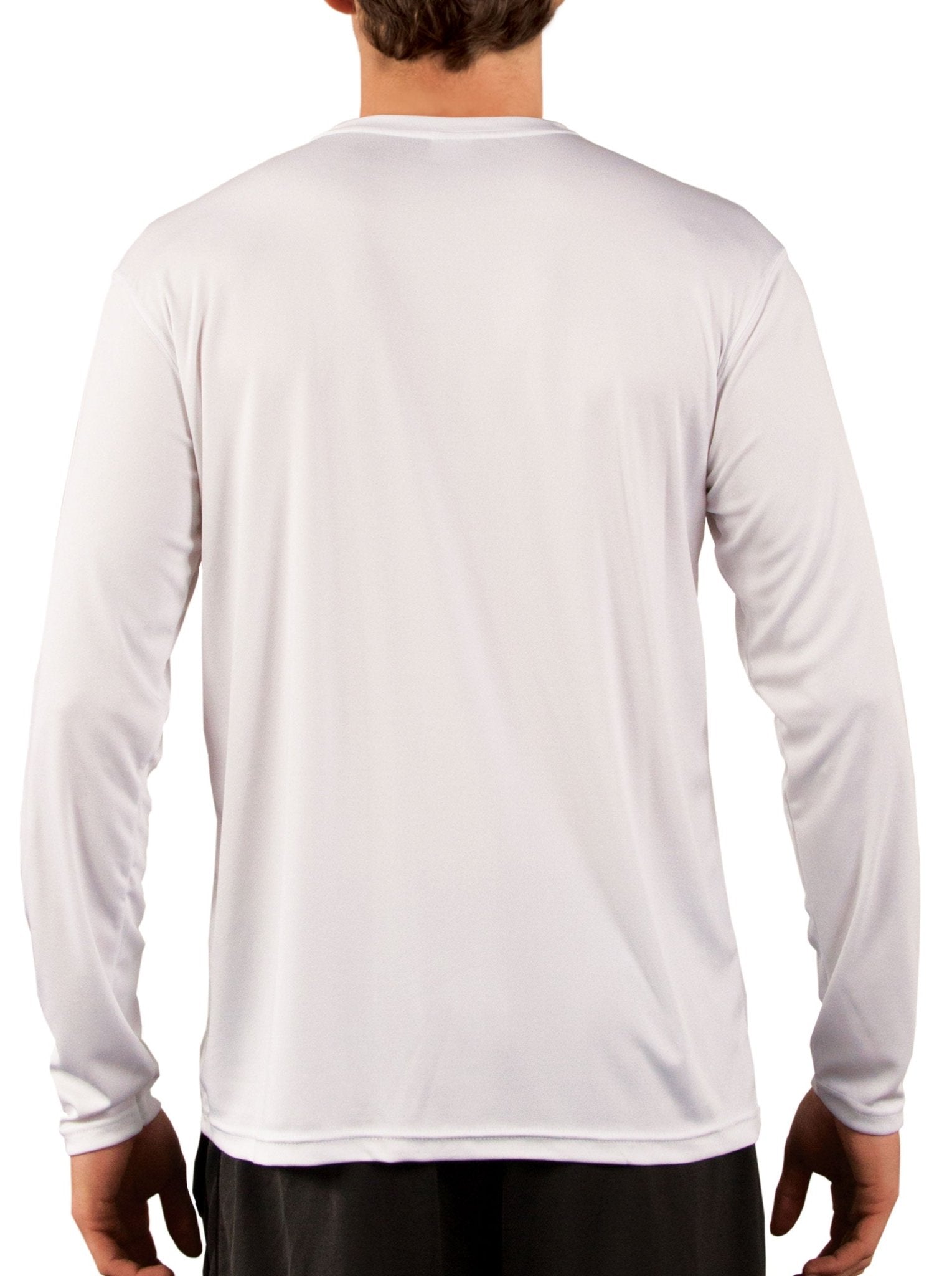 MAGCOMSEN Men’s UPF 50+ Long Sleeve Fishing Shirt – Sun Protection, Moisture Wicking, Breathable Crew Neck