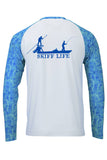 AquaTrek™ BLUE WATER Fishing Shirts - UV Protected +50 Sun Protection with Moisture Wicking Technology by Skiff Life - Skiff Life