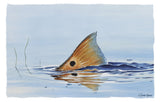 Skiff Life Tailing Redfish with Ripples - UV Protected +50 Sun Protection with Moisture Wicking Technology - Skiff Life