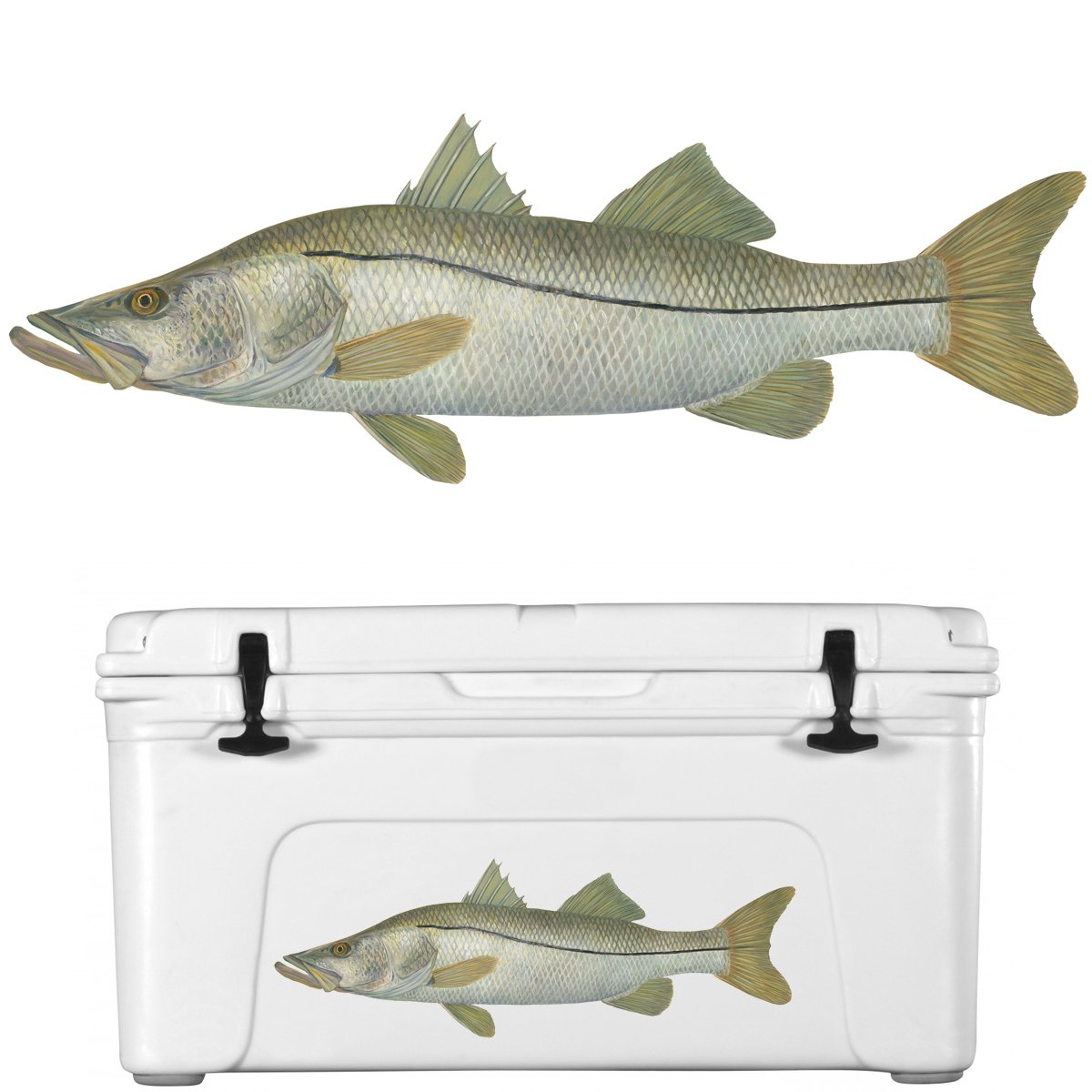 Florida Snook Fish Decal | UV - Protected Vinyl Snook Sticker for Cars, Trucks, Boats by Skiff Life - Skiff Life