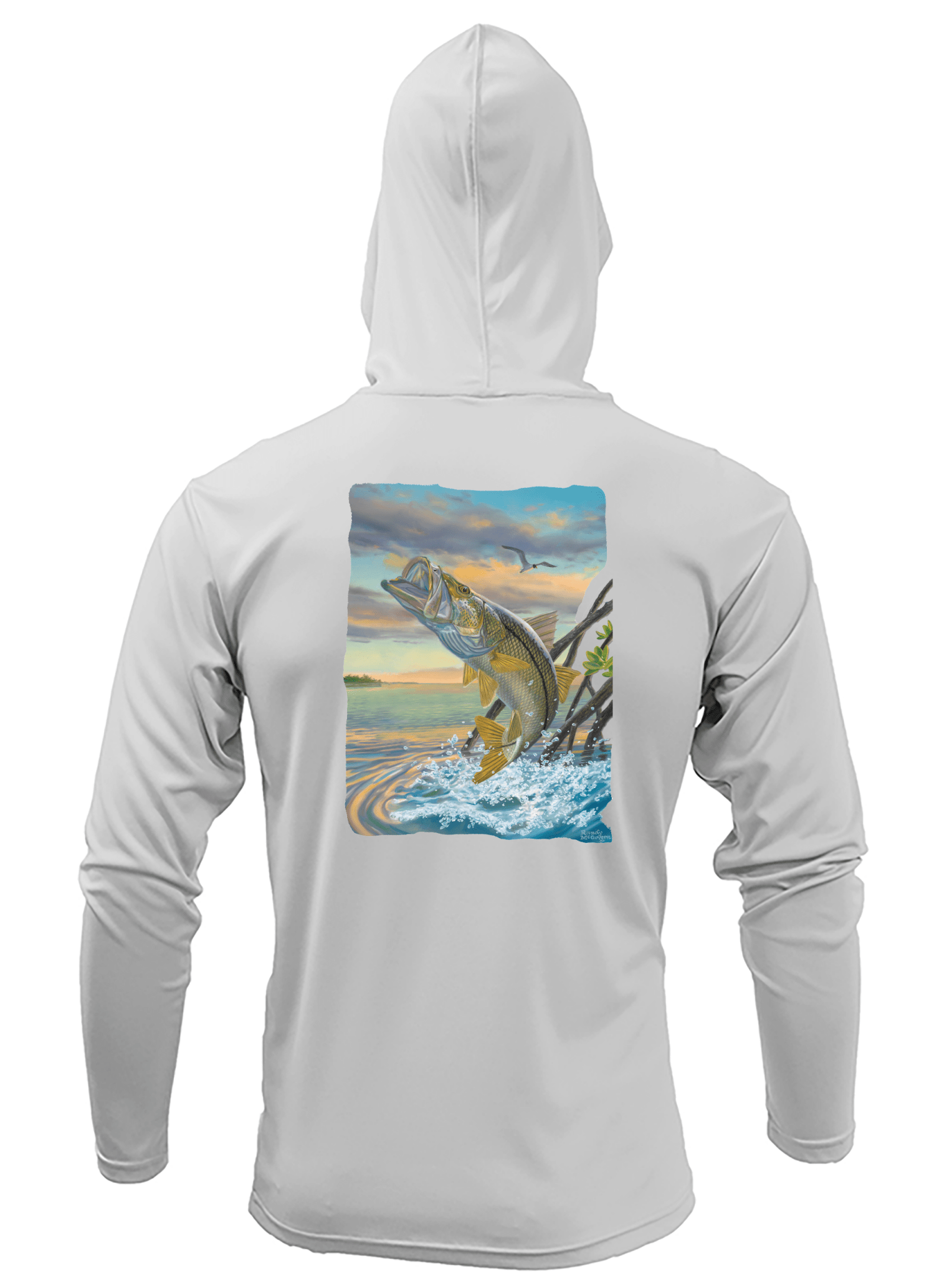 Snook Dance LS Fishing Hoodie by Randy McGovern – Skiff Life