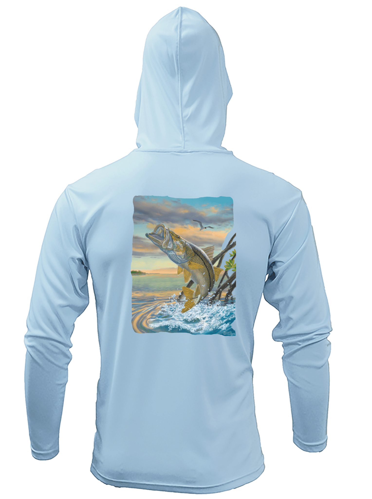 Snook Dance LS Fishing Hoodie by Randy McGovern – Skiff Life