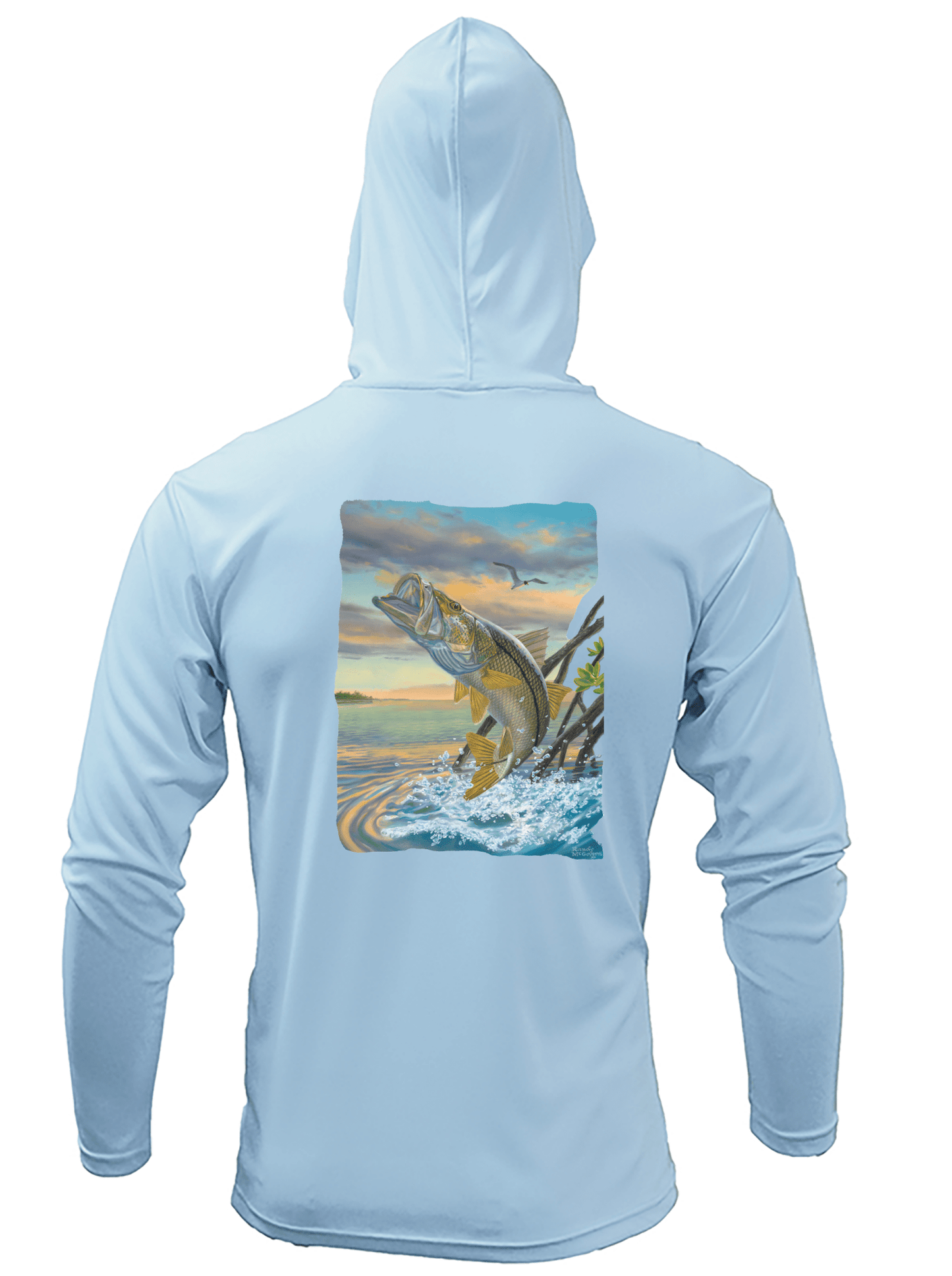 Snook Dance LS Fishing Hoodie by Randy McGovern - Skiff Life
