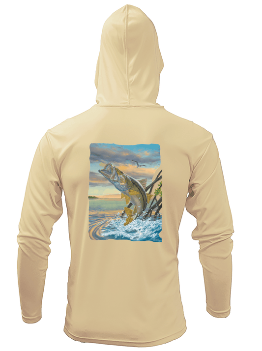 Snook Dance LS Fishing Hoodie by Randy McGovern - Skiff Life