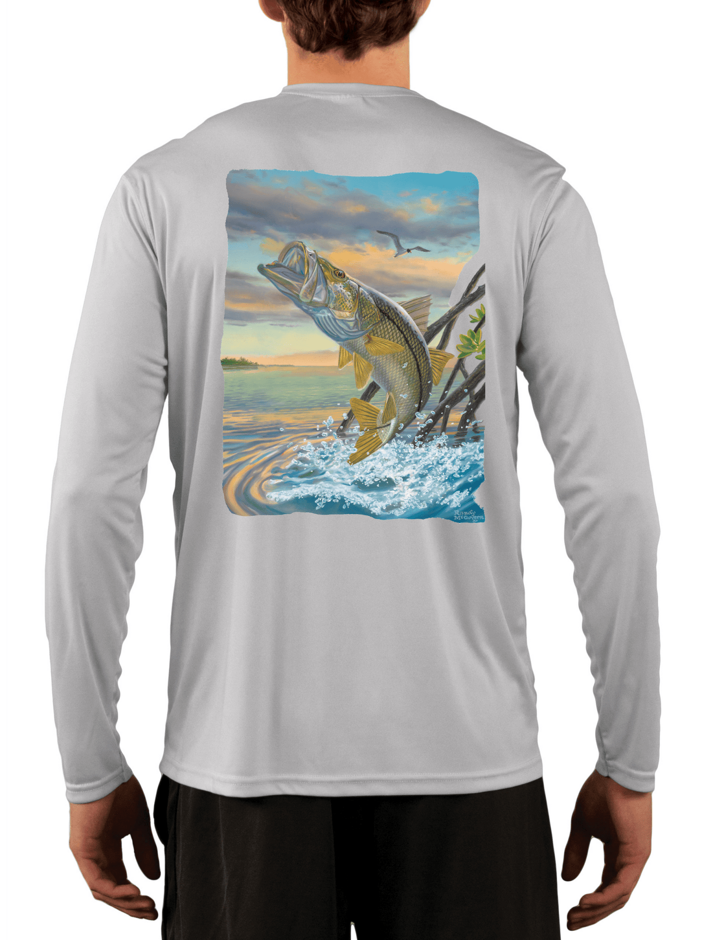 Snook Dance LS Shirt by Randy McGovern - Skiff Life