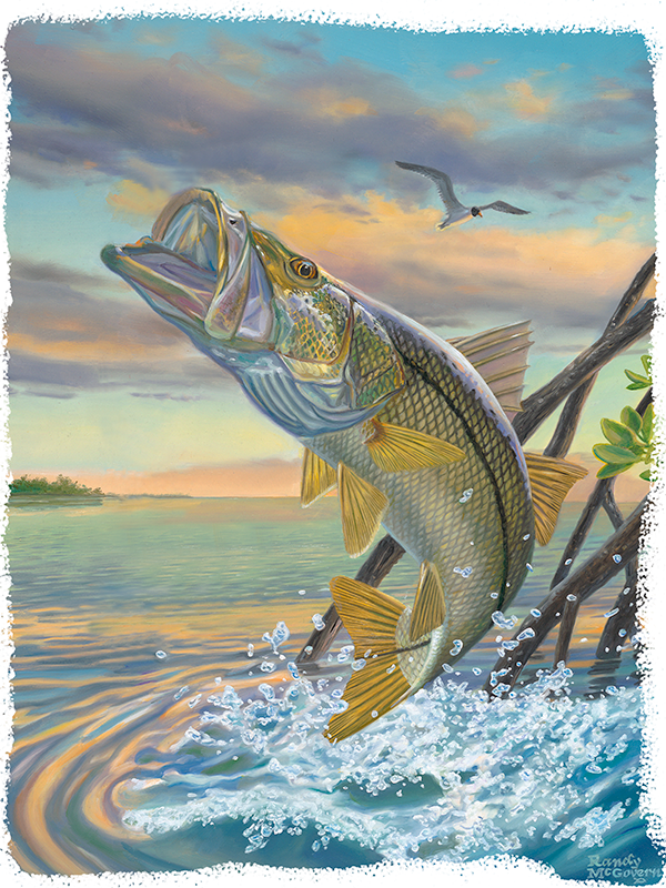Snook Dance LS Shirt by Randy McGovern - Skiff Life