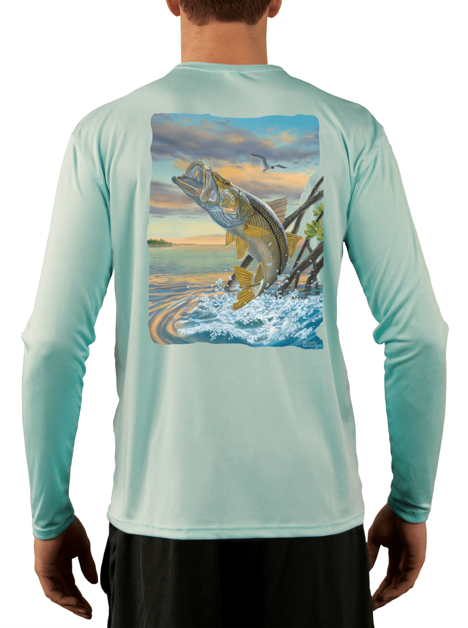 Snook Dance LS Shirt by Randy McGovern - Skiff Life