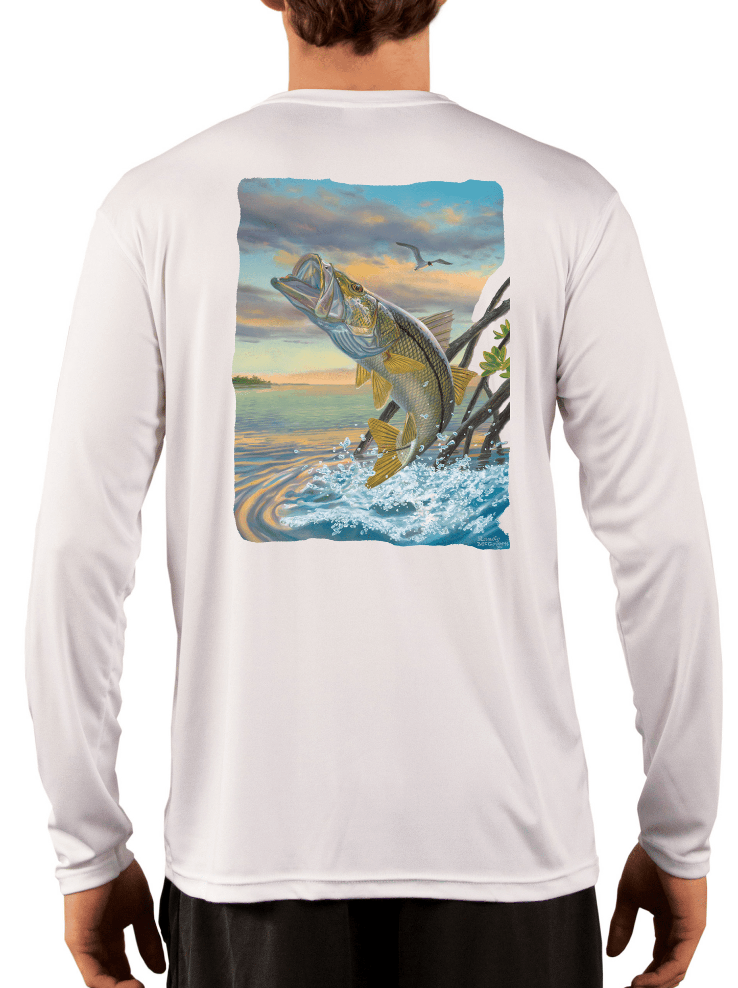 Snook Dance LS Shirt by Randy McGovern - Skiff Life