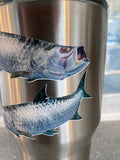 Tarpon Decals Fishing Stickers Lifelike Mini - Skiff Life