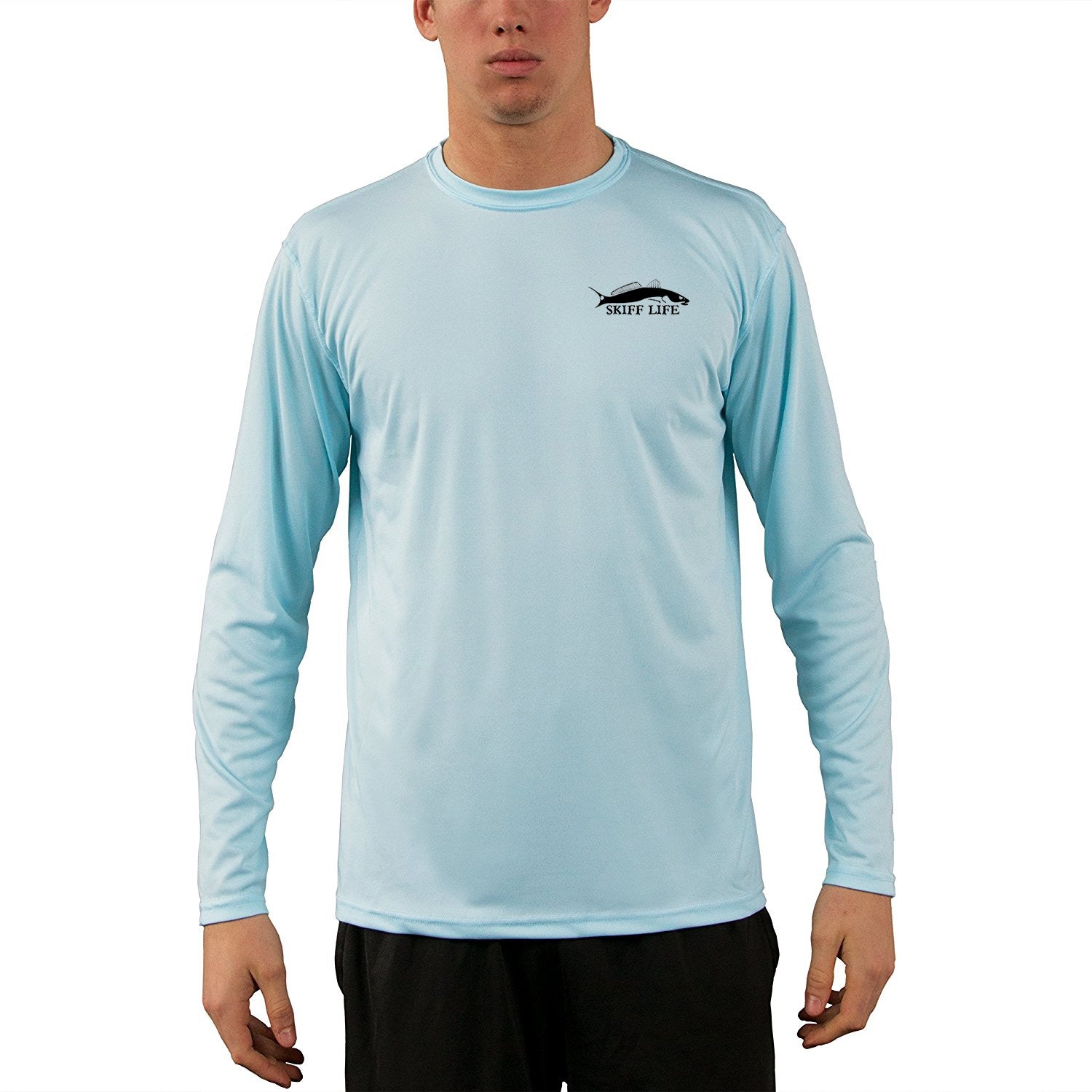 T-Top Boat Shirt Design Long Sleeve Mens Fishing Shirt 3XL / Ice Blue
