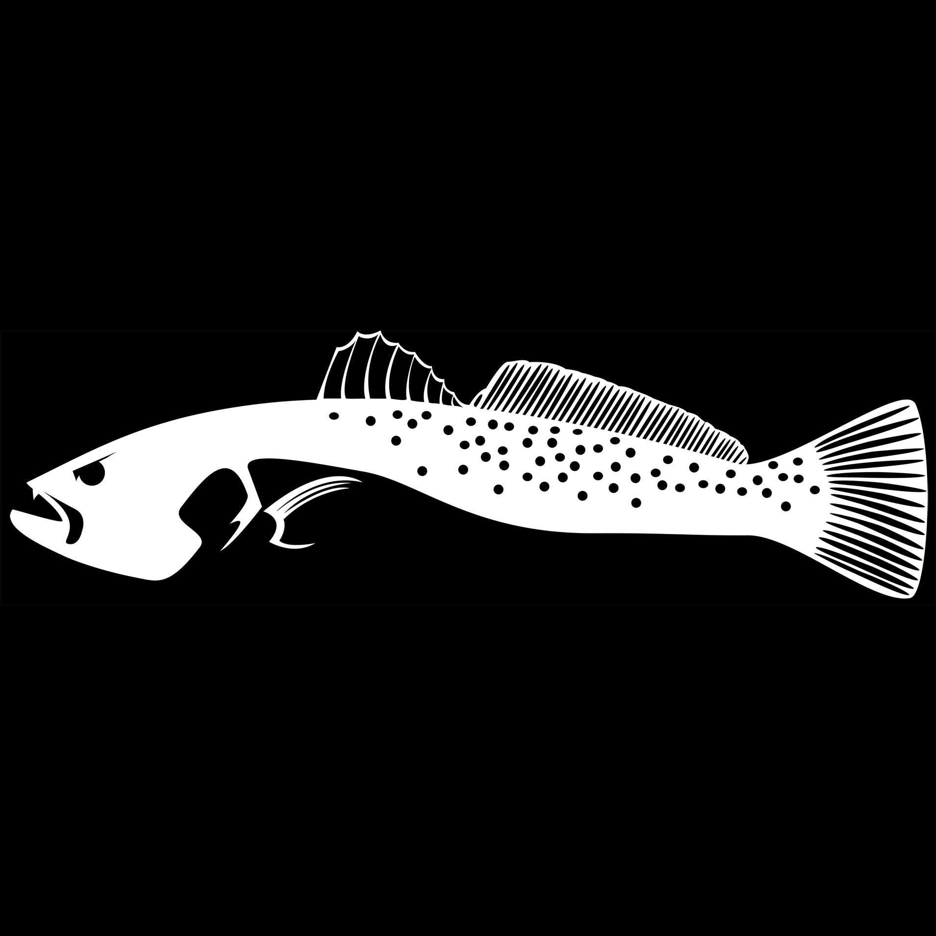 Skiff Life Sea Trout Fishing Stickers - Seatrout UV Protected Car Decals  Waterproof Fish Stickers Yeti Decals for Boat Kayak Truck Yeti Tumbler Car