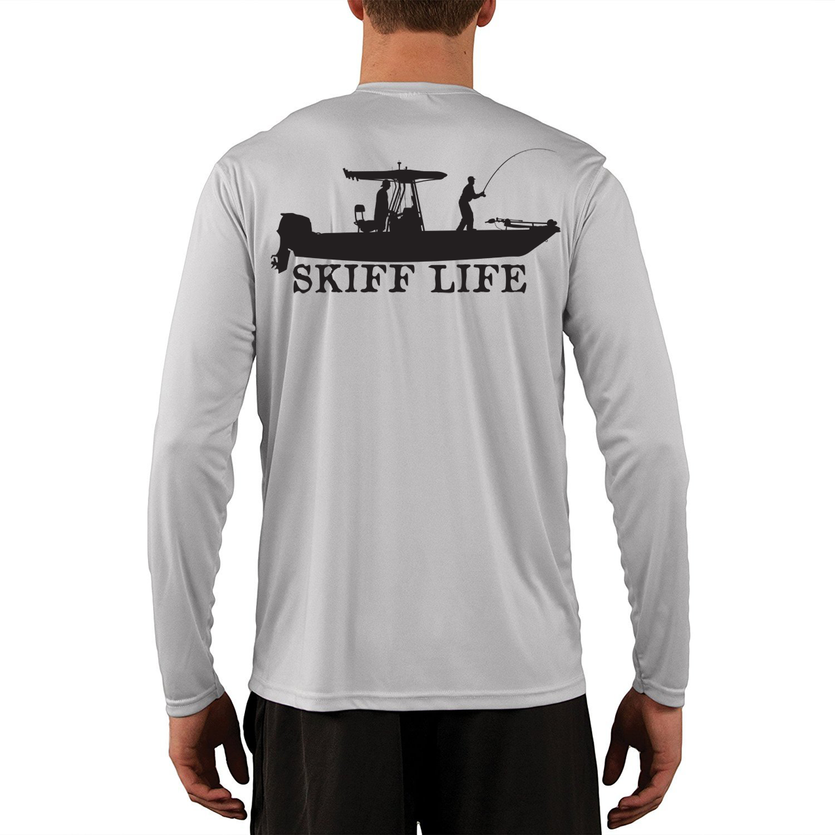 T-Top Boat Shirt Design Long Sleeve Mens Fishing Shirt 2XL / Ice Blue