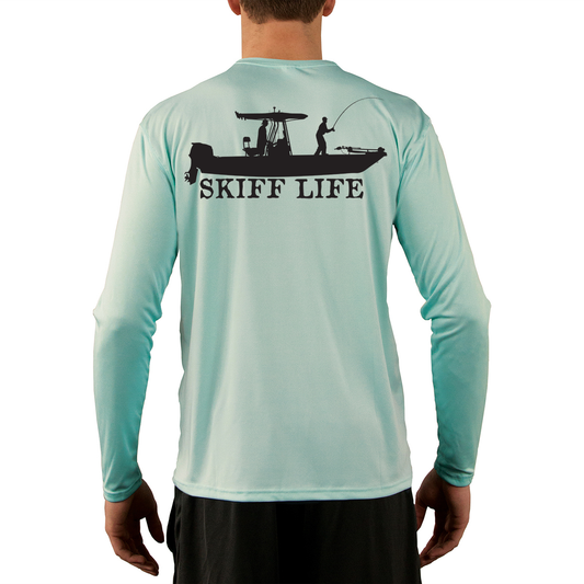 T-Top Boat Shirt Design Long Sleeve Mens Fishing Shirt - Skiff Life