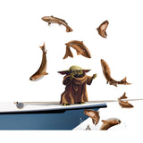 Mandalorian Baby Yoda Fishing Decal Sticker - Skiff Life