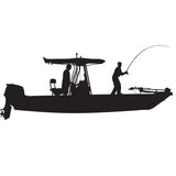 Boat Decal T-Top Design - Skiff Life