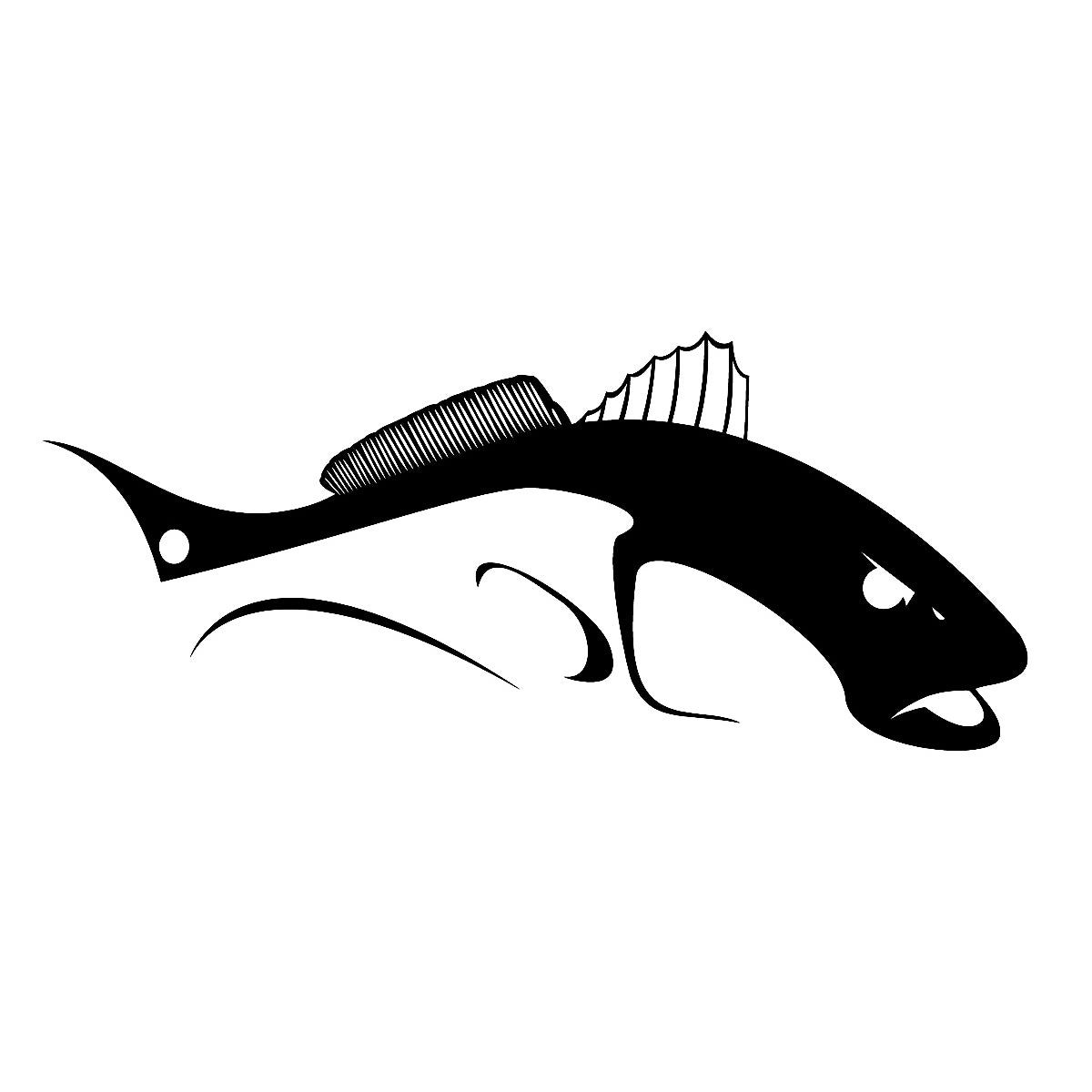 Redfish Decals Bull Redfish - Skiff Life