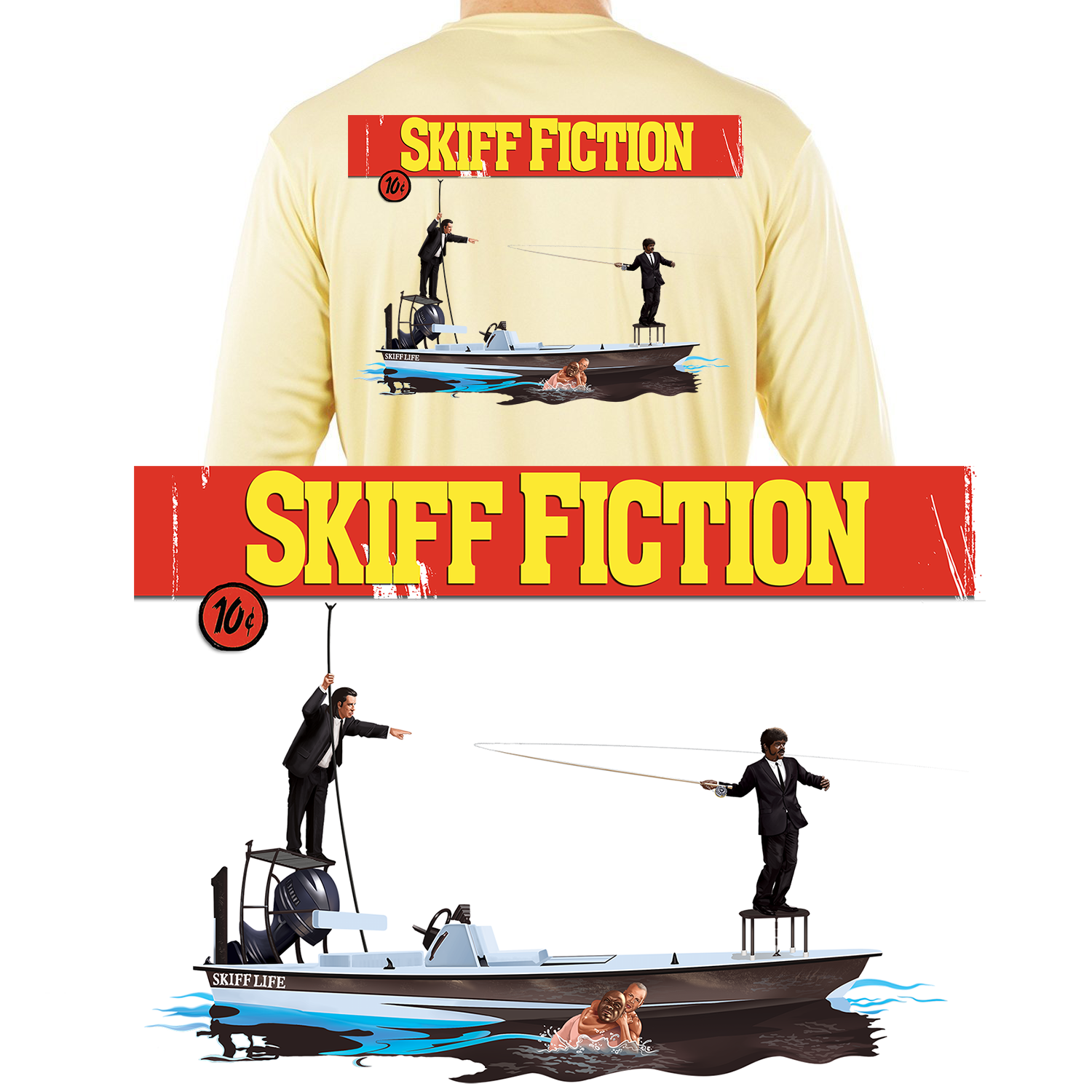 Fishing Shirt Poling Skiff North Carolina State Flag – Skiff Life