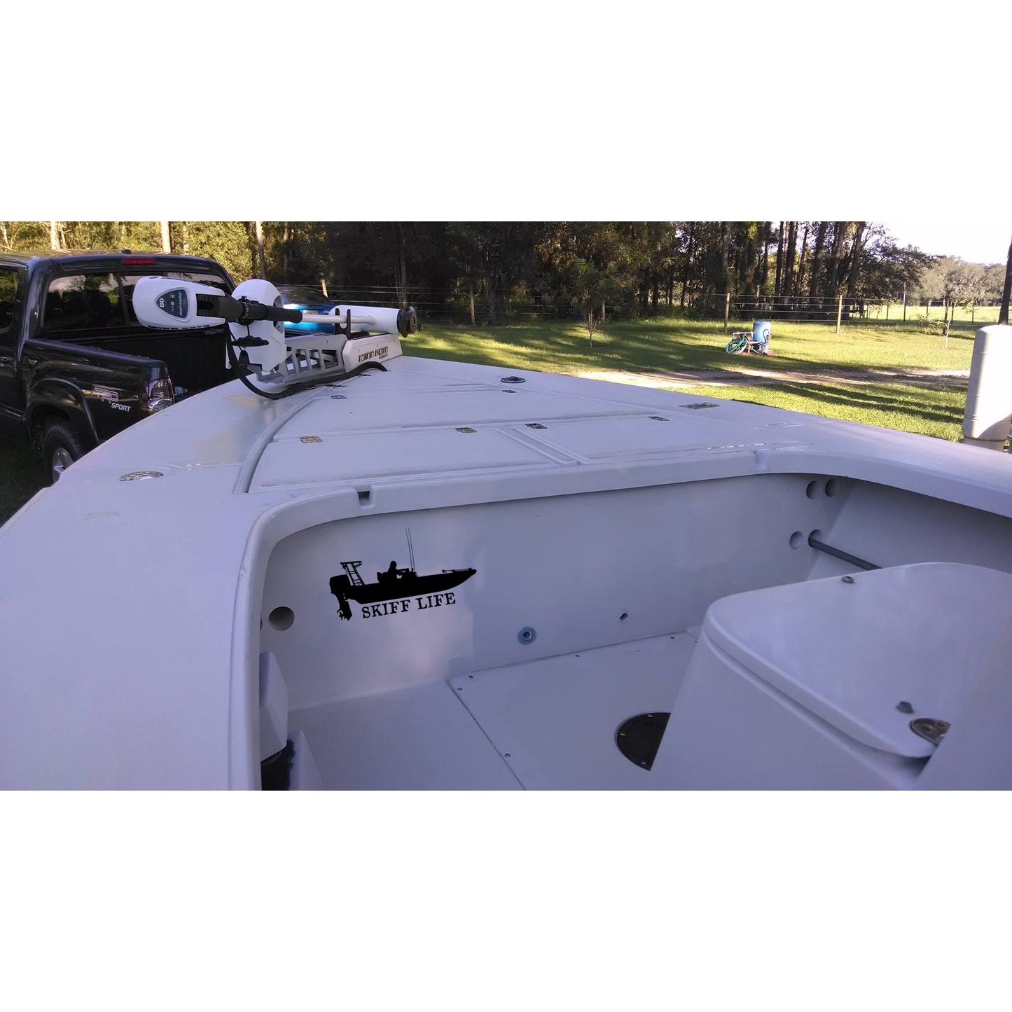 Flats In Shore Fishing Decal Stickers by Skiff Life - Skiff Life