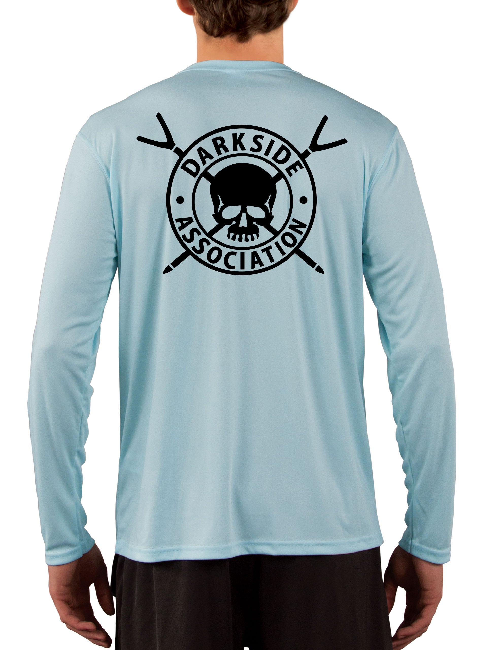 Darkside Association Skiff Fishing Shirts for Men Extra Large / Ice Blue