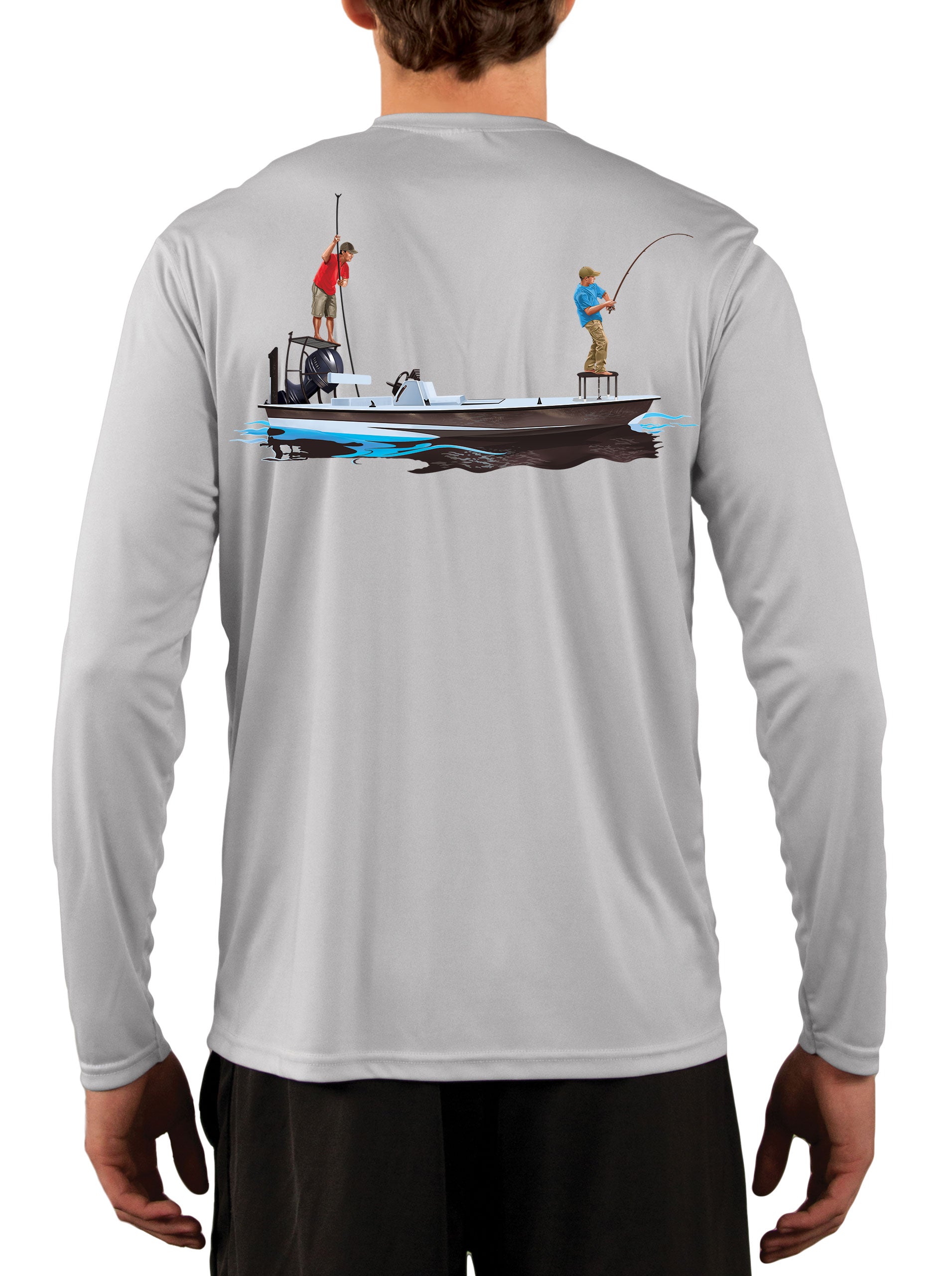 Fishing Shirt Poling Skiff Extra Large / Pearl Gray