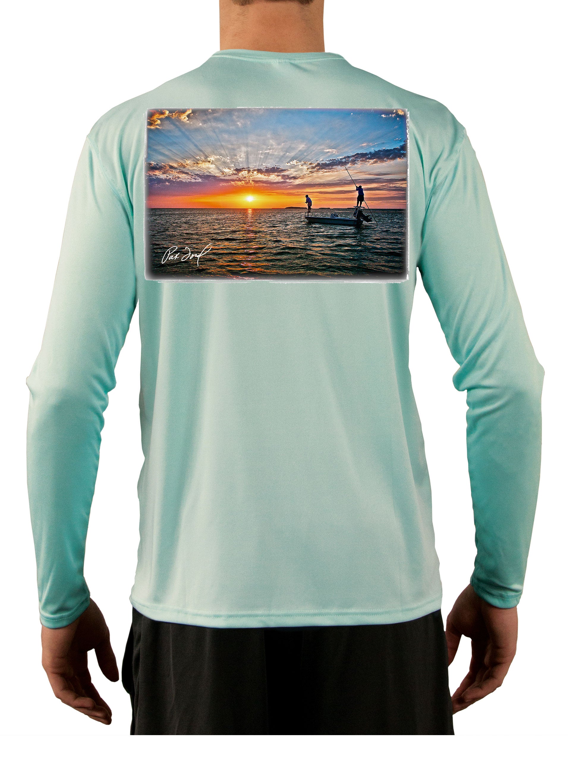 Pat Ford Poling Skiff Fly Fishing Shirt 2XL / Seagrass