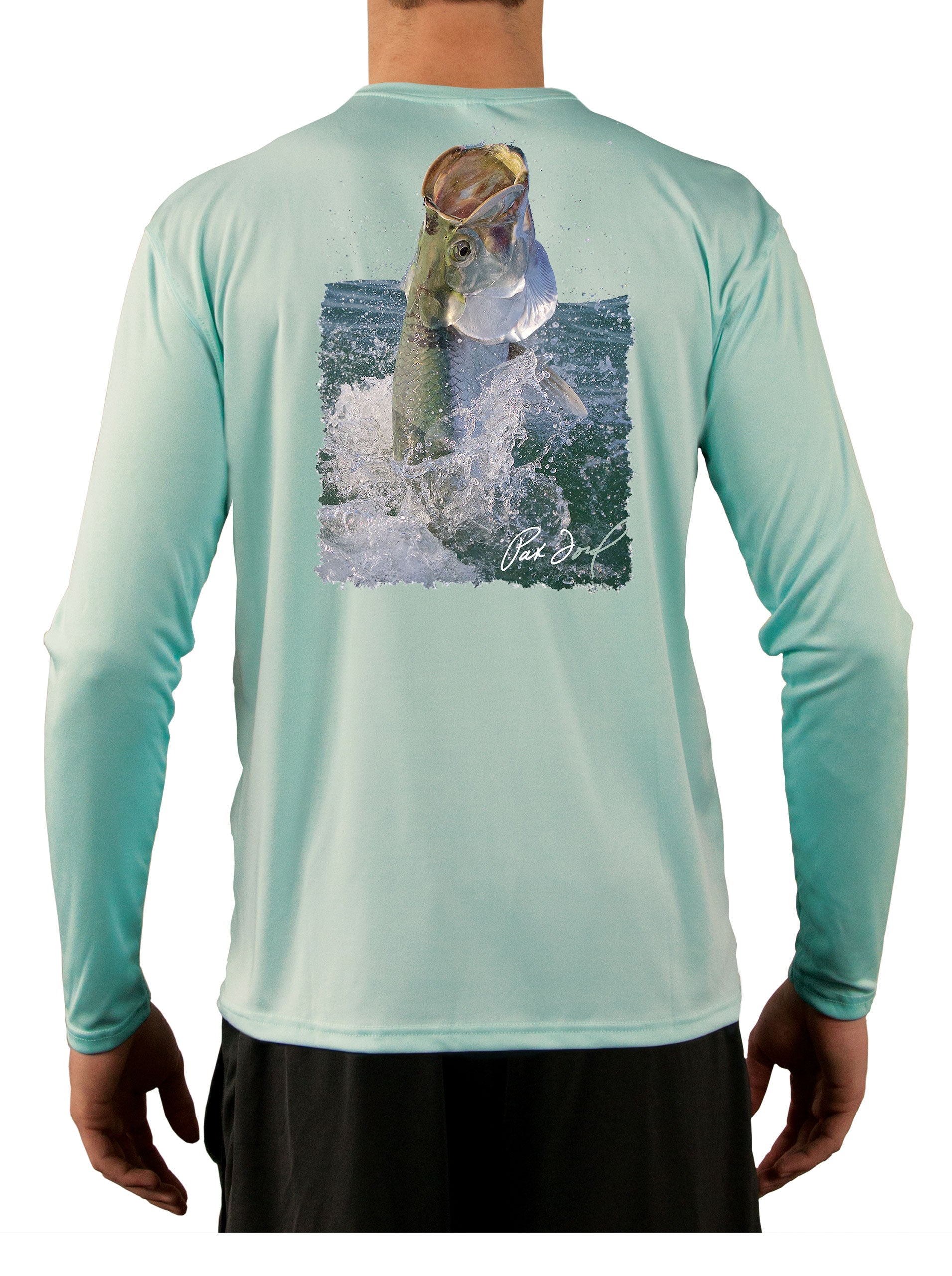 Pat Ford Tarpon Rising Fishing Shirt Large / Seagrass