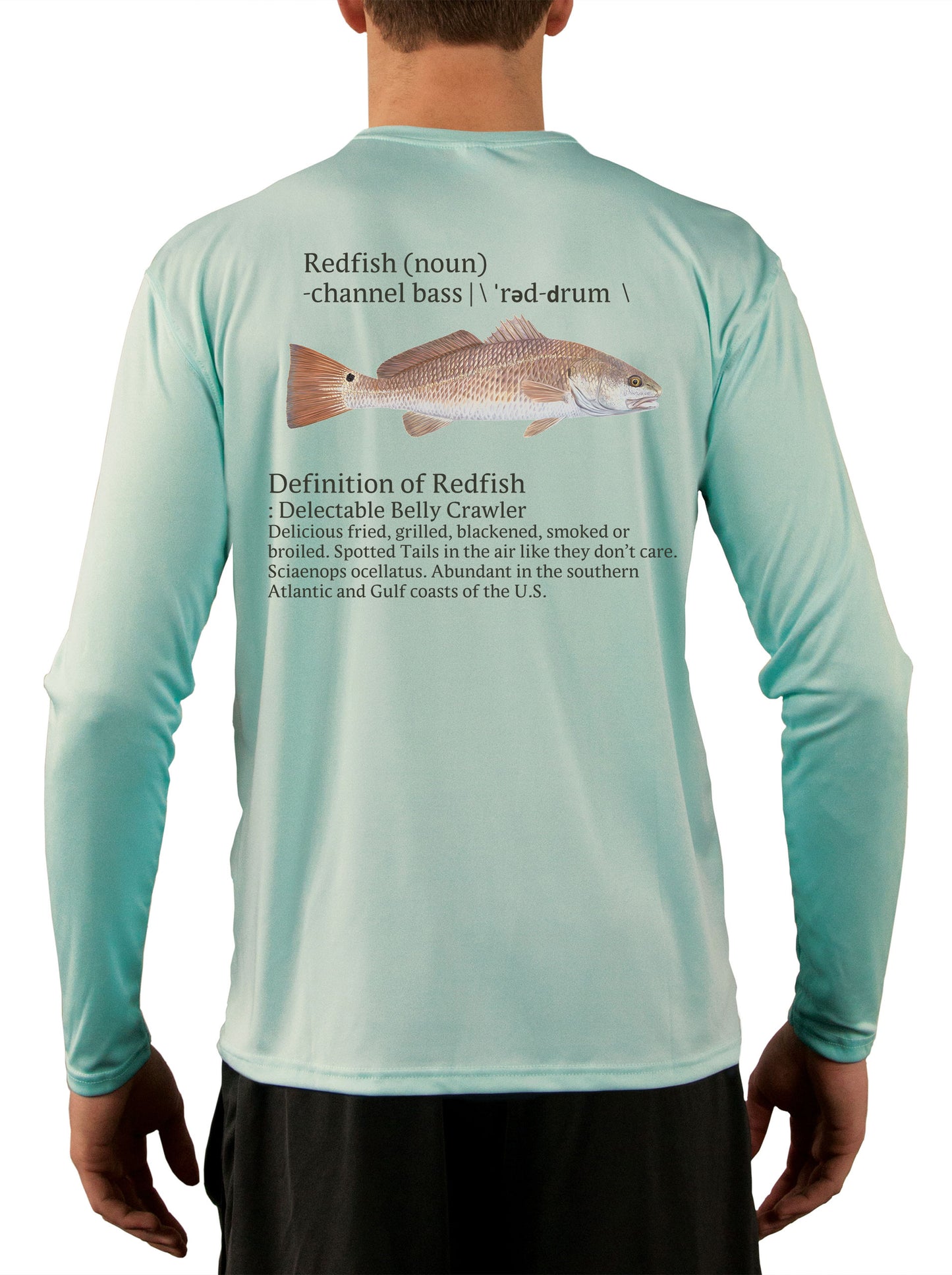 Redfish Fishing Shirts for Men Red Drum Channel Bass - UV Protected +5 –  Skiff Life