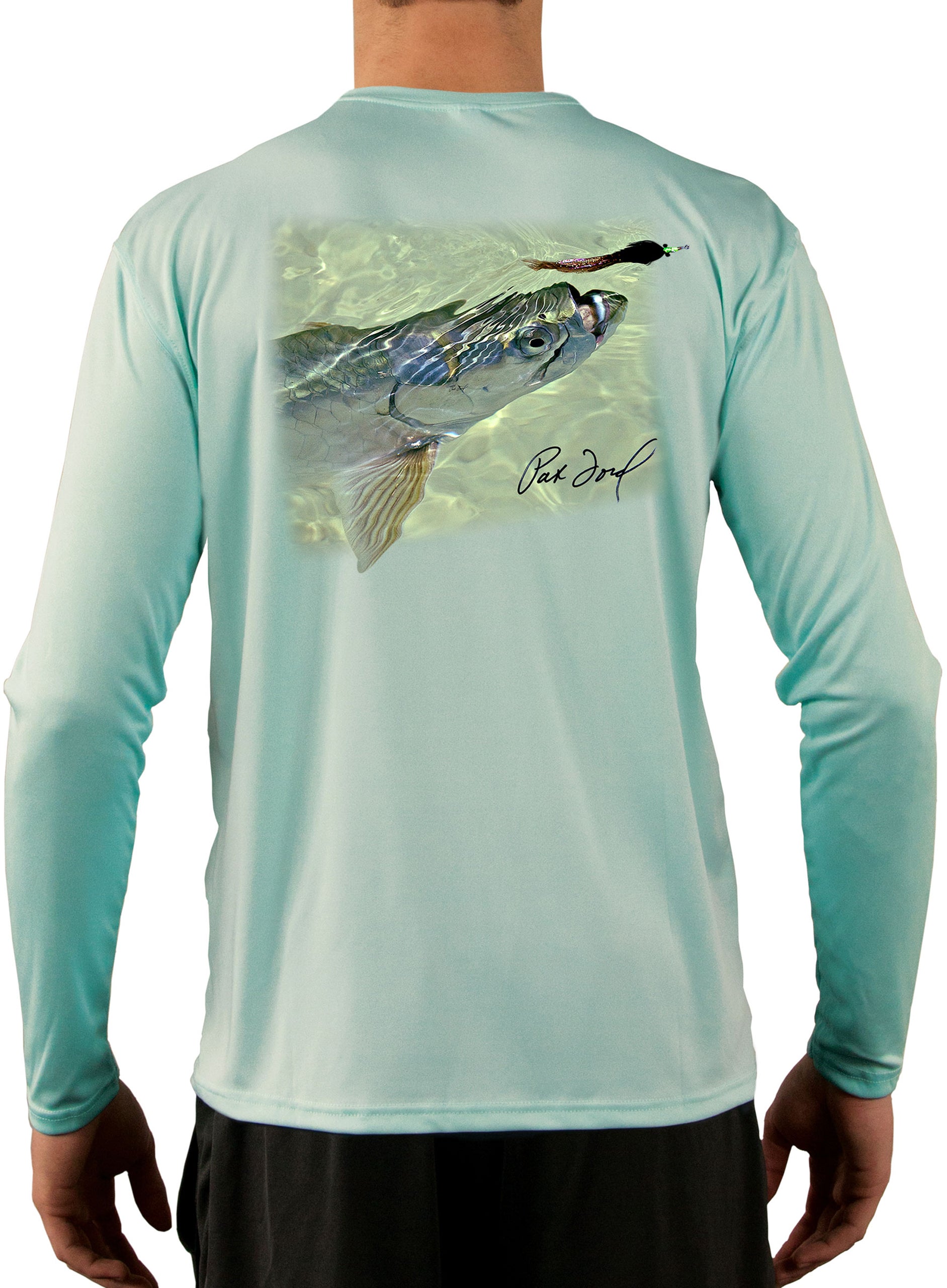 Tarpon Fly Fishing Shirt for Men by Pat Ford Large / Seagrass