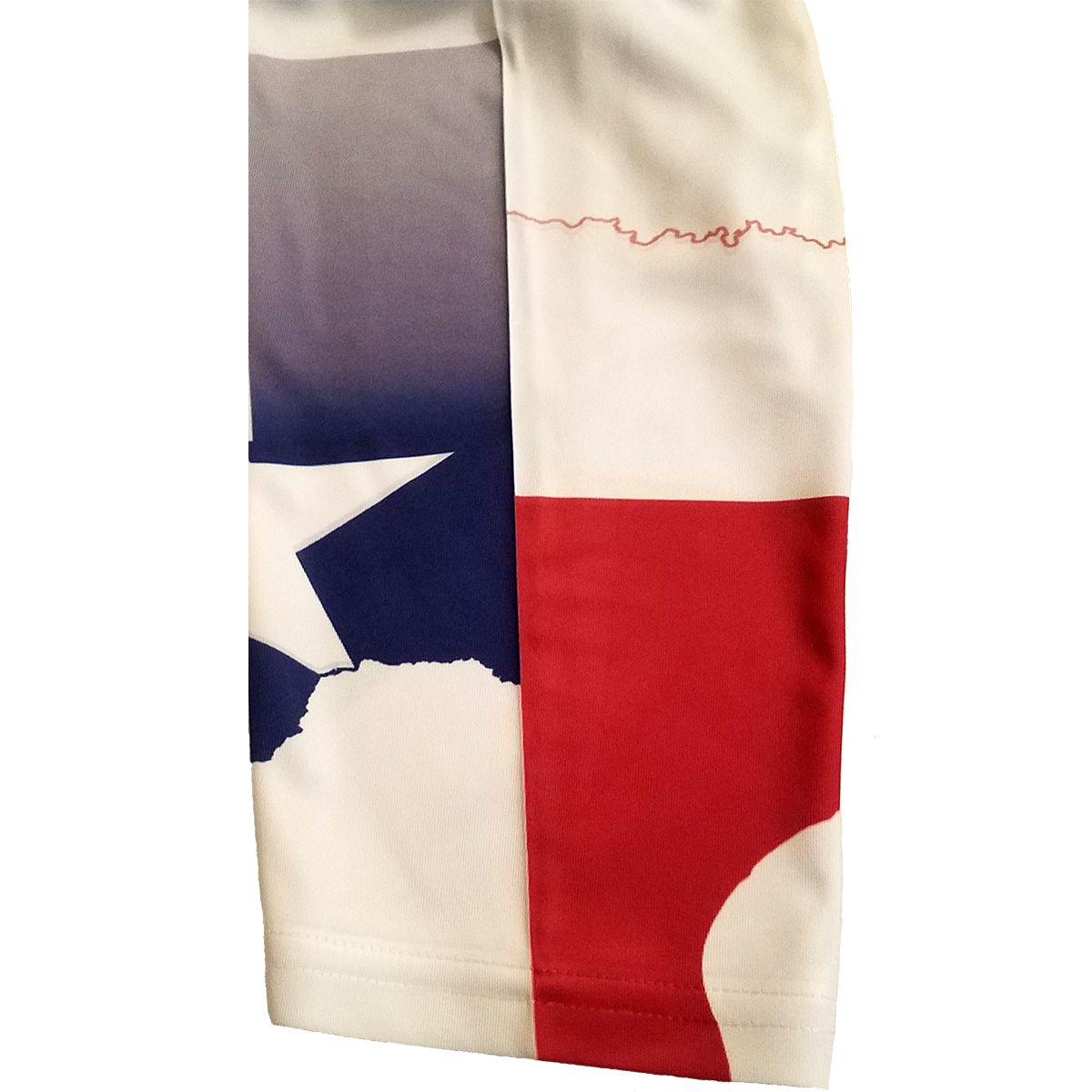 Texas Redfish Fishing Shirt with Flag Sleeve - Skiff Life