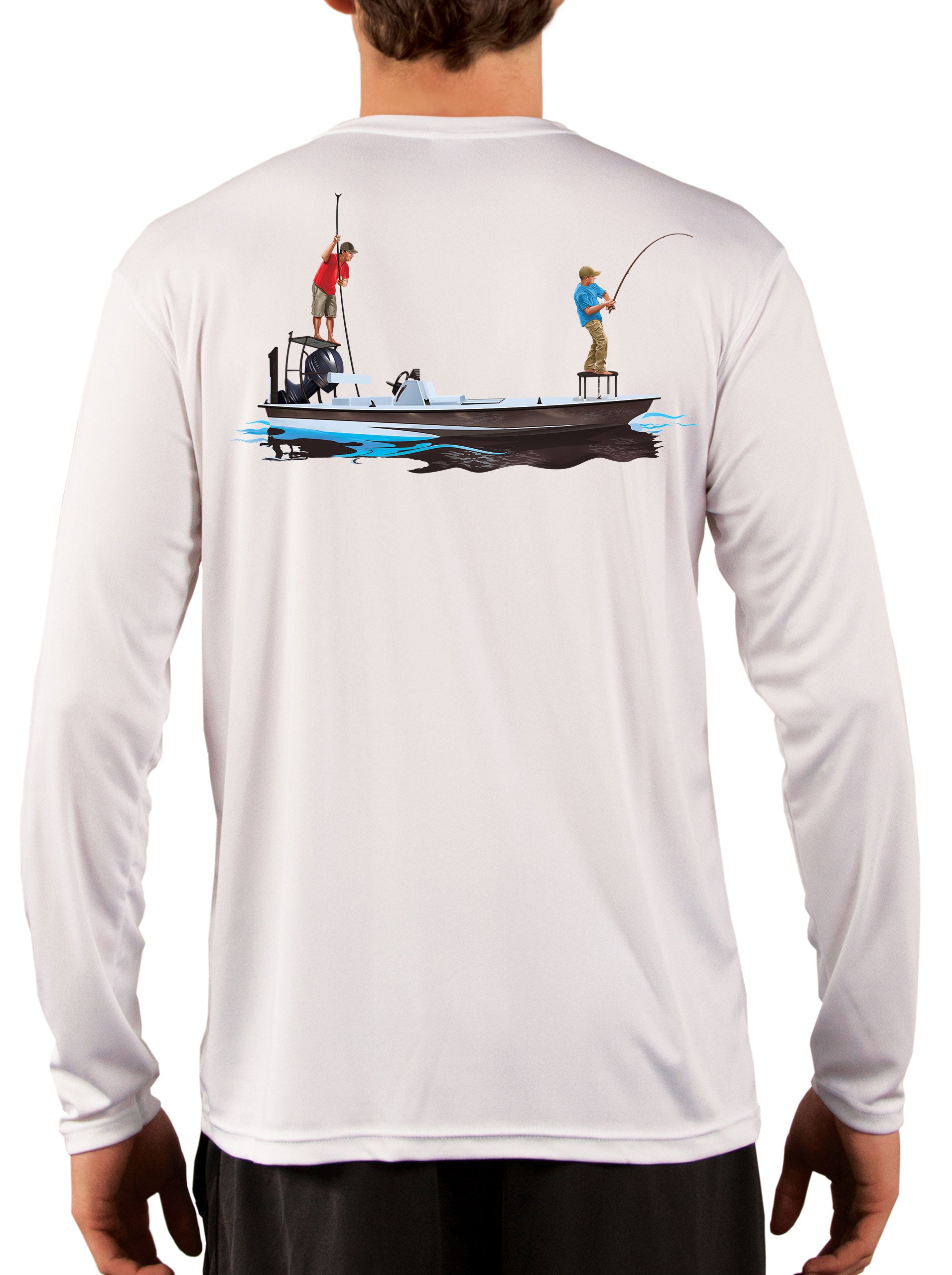 Fishing Shirt Poling Skiff 2XL / White