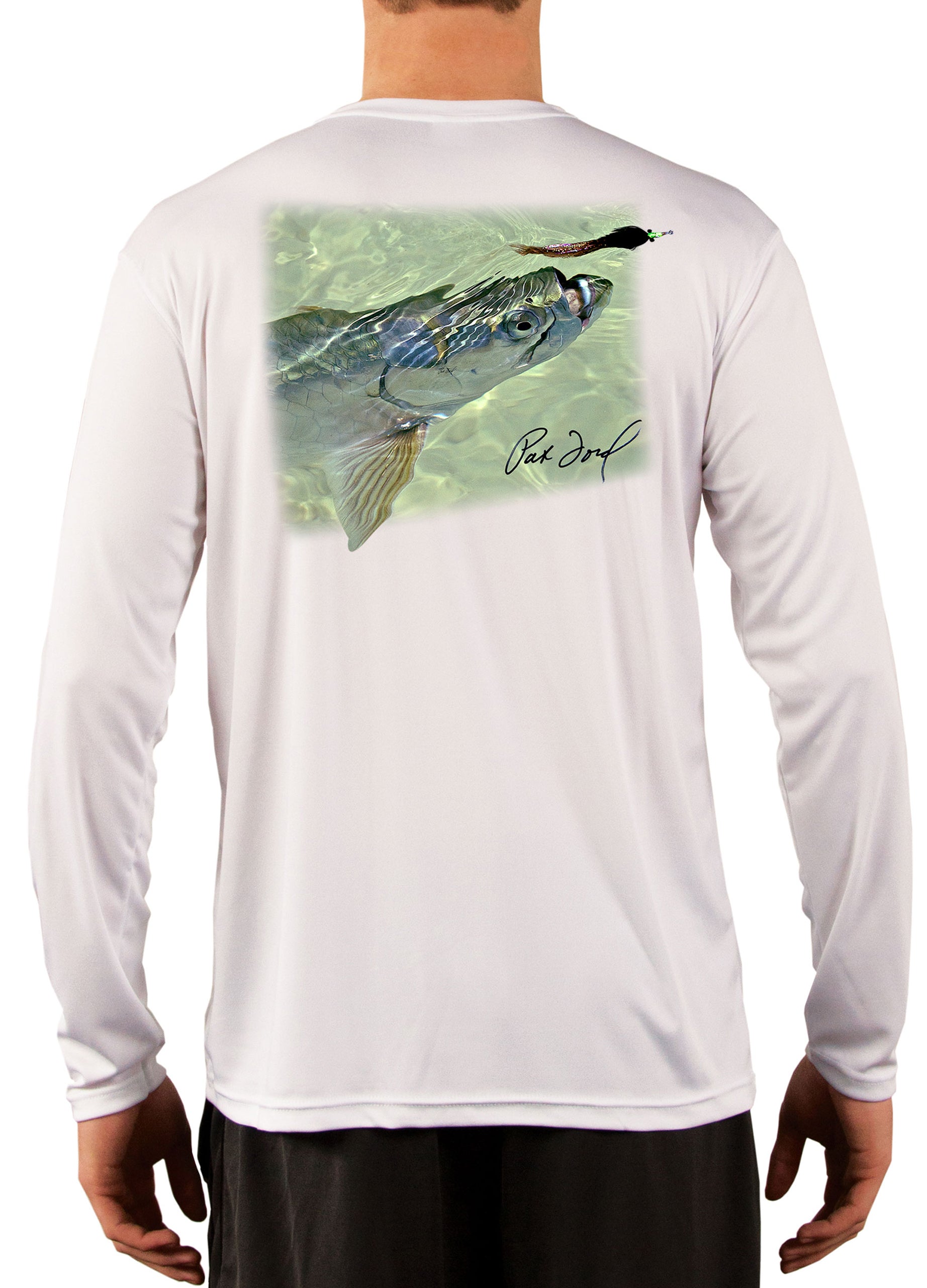 Tarpon Fly Fishing Shirt for Men by Pat Ford X-Large / White