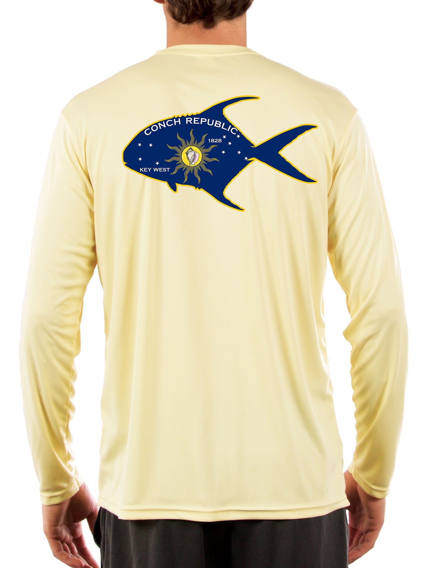 Conch Republic Flag Permit Florida Keys Fishing Shirt - Skiff Life