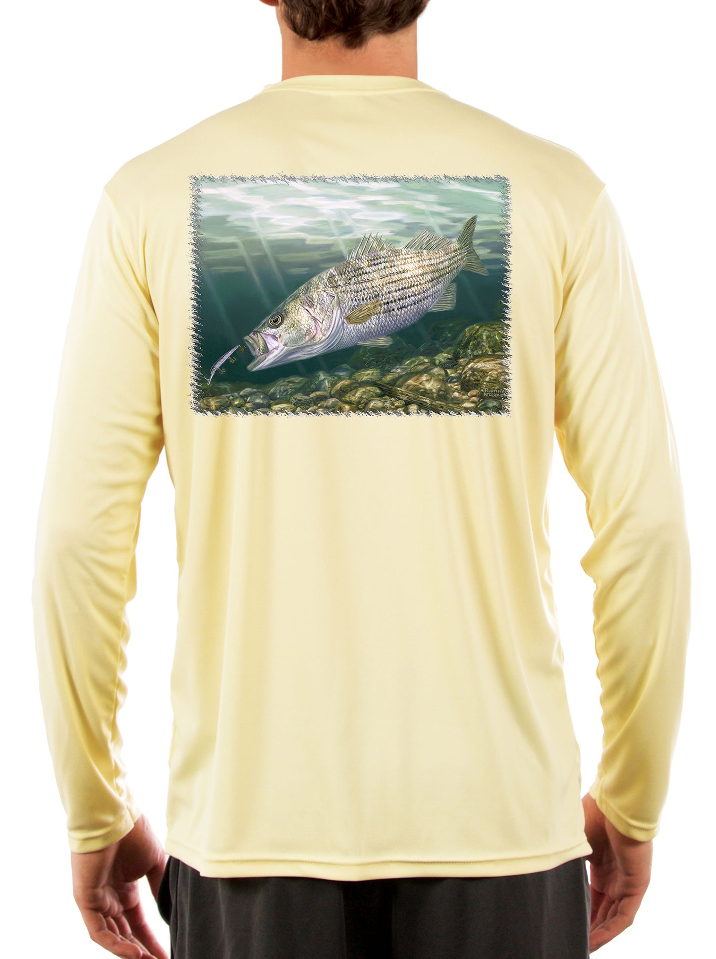 [New] Striper Fishing Shirts for Men with Striped Bass Fish Artwork